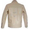 SALE - Steve McQueen GRAND PRIX HEUER Cream Leather Jacket